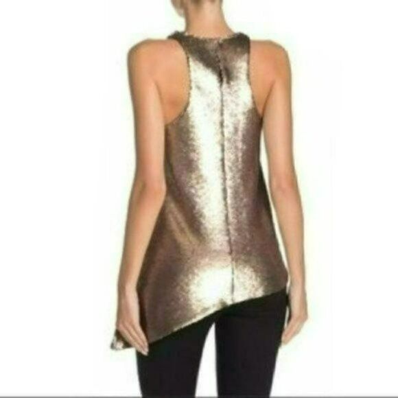 NWT MSRP $345 Cinq a Sept Sequin Dylan Tank Top Women's Size Medium - Picture 5 of 13
